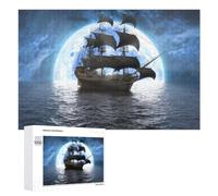 Sunken Pirate Ship Vivid Wooden Jigsaw Puzzle for Adults, 1000 PCS