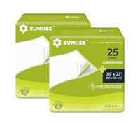 SUNKISS TrustPlus 90 x 60cm Disposable Incontinence Underpads, 50 Count