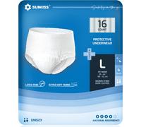 SUNKISS TrustPlus Incontinence and Postpartum Underwear for Men and Women Disposable Protective Underwear with Overnight Absorbency Leak Protection