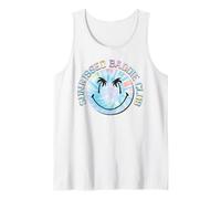 Sunkissed Baddie Club Retro Tie Dye Happy Face Palm Eyes Fun Tank Top