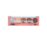 Sunkissed Beauty Brows Wax & Powder Brow Palette - Infused with Mineral - 4 x 1g Brow Powder, 0.5g Brow Wax - Vegan