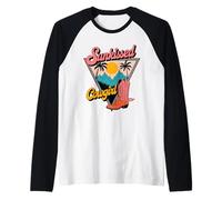 Sunkissed Cowgirl Western Vintage Graphic Art Raglan Baseball Tee