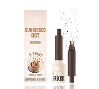 SUNKISSED DOT 5-Point Freckle Stamp & Pen for Natural Sun-Kissed Look - Quick-Drying Waterproof Formula, Portable Makeup Tool for Easy Daily Faux Freckle Application on All Skin Types