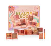 Sunkissed Naturally Bronzed Beauty Box - 2 x 3.3g Lipstick, Contour Palette, 2 x 5g Bronzer, Lipstick Palette, Highlighter and Blusher Palette, 8.5ml