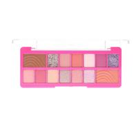Sunkissed Pink Party Face Palette Infused with Minerals - 1.7g Bronzer, 1.7g Blusher, 10x 0.7g Eyeshadow, 2 x 0.7g Glitter Eyeshadow - Vegan