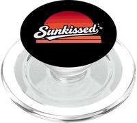 Sunkissed Retro Sunset Script Summer Vibes Design PopSockets PopGrip for MagSafe