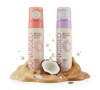 Sunkissed Self Tan Duo, Medium and Dark Self Tanning Lotion Bundle, Fake Tan Gift Set for Beginners, Natural Looking, Buildable Tan, 2 x 200ml Self Tanner Starter Kit