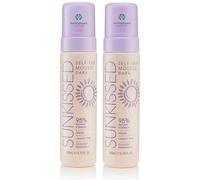 Sunkissed Self Tan Mousse Dark 200ml 2 Pack | 95% Natural Ingredients | Streak-Free Tanning Foam | Long-Lasting Fake Tan | Vegan Friendly Self Tanner for Face & Body | SterlingSquare