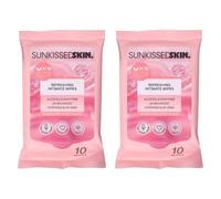 Sunkissed Skin Refreshing, pH Balance Formula, Soap-Free, Suitable For Sensitive Skin (Intimate Cleansing Wipes, 2PCS)