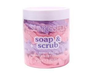 Sunkissed Soap and Scrub Whipped Body Cleanser Berry Burst 250g