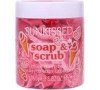Sunkissed Soap & Scrub Strawberry Swirl Whipped Body Cleanser, Vegan, 250g