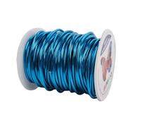Sunkoo 10 Gauge 2.5mm Lake Blue Aluminium Craft Wire,65.6Ft Bendable Wire for Jewellery Making, Sculpting, Floristry, Armature, Wrapping & Modelling Projects