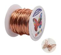 Sunkoo 18 Gauge 1mm Champagne Aluminium Craft Wire,98.4Ft Bendable Wire for Jewellery Making, Sculpting, Floristry, Armature, Wrapping & Modelling Projects