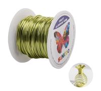 Sunkoo 18 Gauge 1mm Fluorescent Green Aluminium Craft Wire,98.4Ft Bendable Wire for Jewellery Making, Sculpting, Floristry, Armature, Wrapping & Modelling Projects