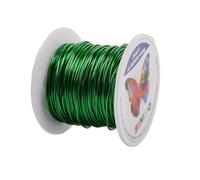 Sunkoo 18 Gauge 1mm Grass Green Aluminium Craft Wire,98.4Ft Bendable Wire for Jewellery Making, Sculpting, Floristry, Armature, Wrapping & Modelling Projects