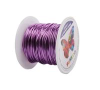 Sunkoo 18 Gauge 1mm Lilac Aluminium Craft Wire,98.4Ft Bendable Wire for Jewellery Making, Sculpting, Floristry, Armature, Wrapping & Modelling Projects