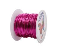 Sunkoo 18 Gauge 1mm Rose Purple Aluminium Craft Wire,98.4Ft Bendable Wire for Jewellery Making, Sculpting, Floristry, Armature, Wrapping & Modelling Projects