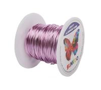 Sunkoo 20 Gauge 0.8mm Light Pink Aluminium Craft Wire,98.4Ft Bendable Wire for Jewellery Making, Sculpting, Floristry, Armature, Wrapping & Modelling Projects