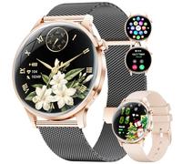 SUNKTA Smart Watch for Women(Answer/Make Calls),1.32" Amoled Display Smart Watch with Heart Rate,Clories Tracker 100+ Sports Modes, DIY Watch Face Women Smartwatch for Android iOS Black