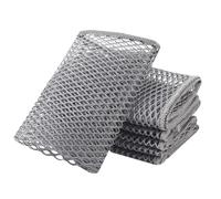 SUNLAND Netted Dish Cloths for Washing Dishes No Odor Dishes Scrubber for Kitchen-Fast Drying and Easy to Clean Mesh Dish Cloth 6 Pack 12Inch x12Inch Grey
