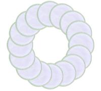 SUNLAND Reusable Makeup Remover Pads for Face, Eyes, Lips, 16 Pack Microfiber Facial Cleansing Gloves Washable with Laundry Bag and Travel Bag, Round Toner Pads (Round, 8.9 x