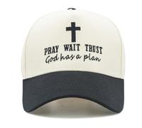 Sunlark Christian Cap for Men & Women, Embroidered Jesus Cross Baseball Cap