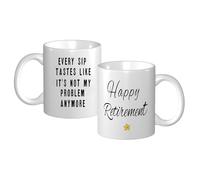 Sunlark Retirement Gifts for Men Women, Funny Retirement Mug, Not My Problem Anymore Cup, Leaving Gift for Colleague, Boss, Teacher, Farewell Present, 11oz Ceramic Cup