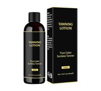 Sunless Body Bronzer - Radiant, 3 Years Gradual Tans Milk For Travel Beach Days, Streak Free Formula With Cocoa Butter, Wellness Tool, Fake Tan For Pool Parties, Weddings And Summer