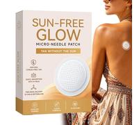 Sunless Glow Tanning Patches, Pack of 7 Moisturising Microneedle Plasters, Self-Tanning Patch, For Daily Summer Use When Travel, Am, Outdoor and Indoor Activities