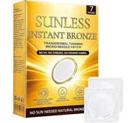 Sunless Instant Bronze Patch,2026 New Tanning Patches,Sun-Free Glow Micro-needle Patch Tanning,Natural Ingredients,Enhances Natural Tan,Natural Looking Glow,Suitable for All Skin Types (1 Box)