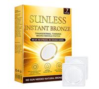 Sunless Instant Bronze Tanning Microneedle Patch, Sun Free Glow Micro Needle Patch Tanning, Tanning Patches, Natural Ingredients,Suitable For All Skin Types (1PC)
