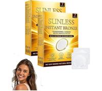 Sunless Natural Glow Tanning Microdarts Patch,Sunless Instant Bronze Patches,Tanning Patches for Women and Men,Sun-Free Glow Micro-needle Patch Tanning,Natural Ingredients,for All Skin Types (2 Box)