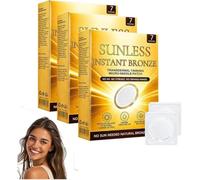 Sunless Natural Glow Tanning Microdarts Patch,Sunless Instant Bronze Patches,Tanning Patches for Women and Men,Sun-Free Glow Micro-needle Patch Tanning,Natural Ingredients,for All Skin Types (3 Box)