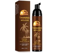Sunless Self Tanner Mousse with Bronzer, 3.4 Fl Oz - Instant Self Tanning - Natural Looking - Anti-Orange - Fake Tan for Bronzing Glow