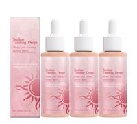 Sunless Tanning Drops, 2025 New Sunless Tanning Drops, Quick Tanning Drops, Naturally Boost Melanin, Enhancing Your Natural Skin Tone for A Genuine, Sun-Kissed Glow, Suitable for All Skin Types (3PC)