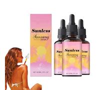 Sunless Tanning Drops, 2025 New Tanning Drops, Drops to Naturally Boost Melanin, Enhancing Your Natural Skin Tone for A Genuine, Quick Tanning, Sun-Kissed Glow, Without The Sun Damage, 60ml (3PC)