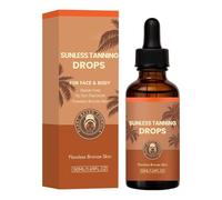 Sunless Tanning Drops, 50 ml, Sunless Non-Greasy Moisturising Drops, Sun Tanning Accelerator, For Men, Body, Skin, Coastal, Swimming Pool, Sea, Indoors, Outdoors, Day