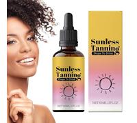 Sunless Tanning Drops 60ml/Bottle,Bronzing Drops,Natural And Fast Darken Skin, Fast Self-Tanner For Face And Body, All Skin Types