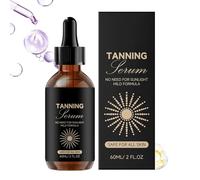 Sunless Tanning Drops, 60ml Dark Liquid, Skin Bronzing Drops with Lightweight Formula, Summer Tannings Solution, Tanning Drop with Natural Glow, Sunless Tannings Drop for Face and Body Use