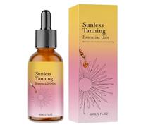 Sunless Tanning Drops, 60ml Natural Bronzer Liquid, Long-Lasting Self Tanner for Face and Body, Outdoor Travel, Beach, Vacation, Preventing Sunburn, 3-Year Shelf Life