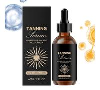 Sunless Tanning Drops - 60ml Skin Dark Liquid, Summer Bronzing Drops, Hydrating Self Tan with Natural Glow Formula, Face Body Tanning Solution, Streak Free Radiant Finish