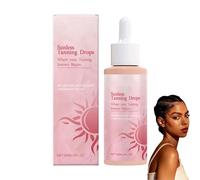 Sunless Tanning Drops, Advanced Sunless Tanning Drops To Drink, Tanning Lotion, Enhances Natural Tan, Moisturizes Skin, No Streaks, for All Skin Types (1 Bottle)