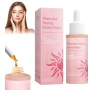 Sunless Tanning Drops, Melanin Glow Drops for Face and Body, Gradual T-an, Without The Sun Damage, Unisex,Glass bottle packaging 60ML