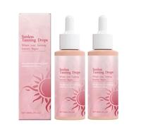 Sunless Tanning Drops, Quick Tanning Drops, Where Your Tanning Journey Begins, Naturally Boost Melanin, Promotes Skin Health And Pigmentation, Suitable for All Skin Types (2 Pcs)