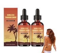 Sunless Tanning Drops to Drink, 2025 Drinkable Tanning Drops, TanningDrops u Drink, Self-Tanner for Natural Glow, Promotes Natural Skin Tone, Without The Sun Damage (2PC)