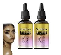 Sunless Tanning Drops To Drink, 2pieces Drinkable Tanning Drops, Oral Tanningdrops By Mouth, SelfTanning Nourishing Tan EnhancerDrops, Moisturizing Bronzing Tanner, Promotes Natural Skin Tone