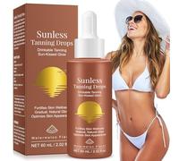 Sunless Tanning Drops to Drink, 60ml Oral Drinkable Sunless Tanning Drops for Natural Glow, Safe & Long-Lasting Enhances Natural Tan, for All Skin Types