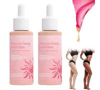 Sunless Tanning Drops To Drink, Drinkable Sunless Self Tanning Drops,Oral Drink T-anning for Instant Tan Solution,Naturally Boost Melanin,Promotes Skin Health And Pigmentation (2 Pcs)