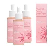 Sunless Tanning Drops To Drink, Drinkable Sunless Tanning Drops, Oral Drink, Moisturizing Bronzing Tanner for Face & Body (3pcs)