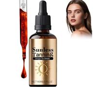 Sunless Tanning Drops to Drink, Drinkable Tanning Drops, Oral Tannings Drop Drink, Drinkable Gradual Nourishing Face Tan Drop, Boost Melanin, Promotes Natural Skin Tone, Moisturizes Skin (1pcs)